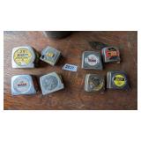 (8) Tape Measures - (4) Missing tape