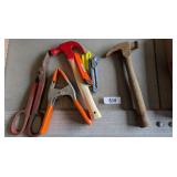 Clamp, Hammers, Snips & Knives