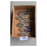 Assorted Locking Pliers - Vise Grip, Duralax,