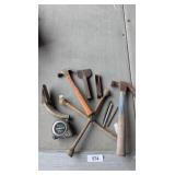 4-Way Tire Tool, Funnel, Hammers, Chisel & Other