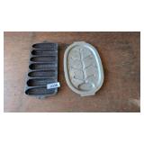 Cast Iron Can & Aluminum Serving Platter