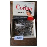 Larks Cigar Box w/ Assorted Small Wrenches