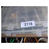 (3) Plastic Organizers w/ Contents