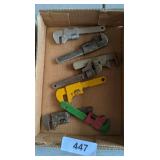 Assorted Small Vintage Pipe Wrenches -