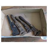 (4) Vintage Pipe Wrenches