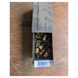 Black Plastic Drawer w/ Brass Fittings