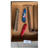 Vintage Socket & Ratchet Set, (2) Ping Hammers &