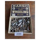 Marsh Wheeling Cigar Box w/ Assorted Sockets