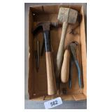Rubber Mallet, Hammer, Channellock Clippers &