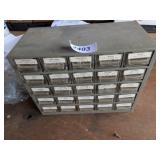 Plastic Organizer w/ Contents