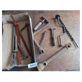 Prybar, Tire Tool, Chisel, Drill Bit & Other