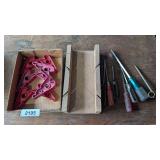 Screwdrivers, Wooden Miter Box & Other -