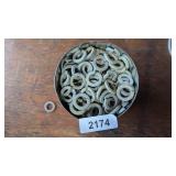 Folgers Can w/ Assorted Lock Washers