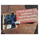 Wooden Stool, Key Holder & Magnets