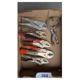 Assorted Locking Pliers - Milwaukee, Vise-Grip
