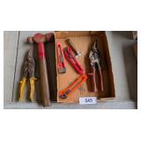 Knives, Snips, Ball Ping Hammer & Wiss Cutters