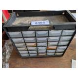 Plastic Organizer w/ Contents