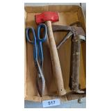 Caulking Gun, Sledge Hammer & Snips