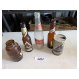 Barrel of Blatz Bottle & Other Bottles & Tin