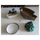 Vintage Horse Planter, Planter, Christmas Tree &