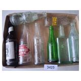 Assorted Glass Bottles