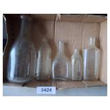 Assorted Glass Bottles
