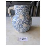 Uhl Pottery Spongeware Pitcher