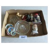 Buttons, Small Bird Figurines Marked Japan, +