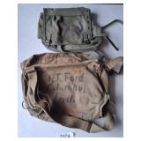 (2) Military Bags