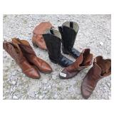 (4) Pairs of Cowboy Boots