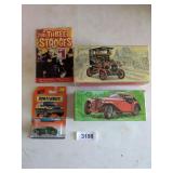 (2) Avon Bottles, Matchbox Car & 3 Stooges DVD