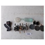 Reels, Jelly Glass Lids, Mikasa S&P Shakers &