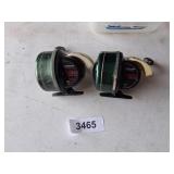 (2) Johnson Sabra Fishing Reels