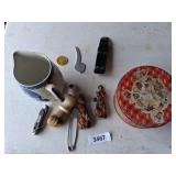Staffordshire Vase, Figurines, Pocket Knives, +