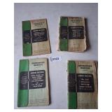 (4) John Deere Operator Manuals