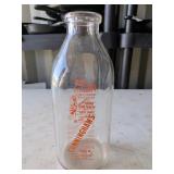 Washington Indiana Milk Bottle