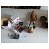 Bird Figurine, Battery Op Lights, +