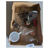 Hat Pin Cushion, Metal Bell, Arrow Head, +