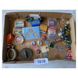 Matchboxes, Marbles, Pins, Whistle, Dice & Other