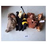 Baby Lion, Tiger, Butterfly, Bee & Bear