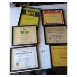 (6) Certificate Awards