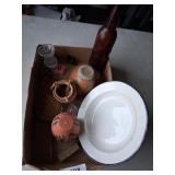 Enamelware Plate, Vintage Brush, +