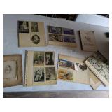 Vintage Postcards on Album Pages, +