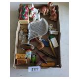 S&P Shakers, Seashell Tray, Shaving Blades &