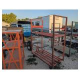 Orange Metal Rolling Cart?