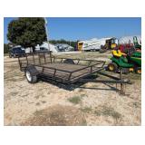 Single Axle Flatbed Trailer w/ Ramps