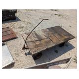 Vintage Metal and Wood Cart