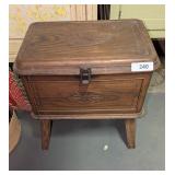 Plastic Legged Sewing Box w/ Contents &