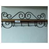 Metal & Wood Wall Shelf