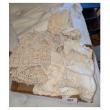 Assorted Doilies & Crochet/Lace Linens